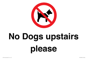 No Dogs upstairs please 
